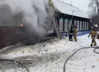 В Кузнецке при пожаре в бараке погибла женщина