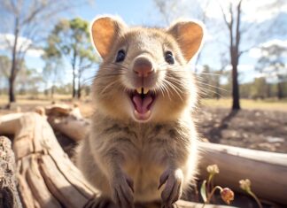 Квокка — самый улыбчивый зверь на земле