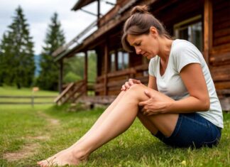 Что делать, если вы растянули на даче ногу