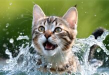 Почему кошки любят разбрызгивать воду