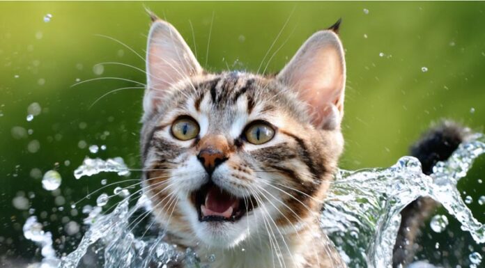 Почему кошки любят разбрызгивать воду