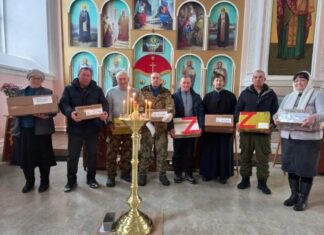 Прихожане храмов в Мокшанском районе передали гумпомощь для бойцов СВО