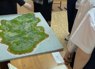 В Пензе школьники разработали макет карты региона с особо охраняемыми территориями