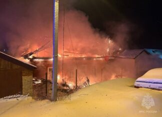 Пожар на улице Маресьева в Пензе тушили 25 человек