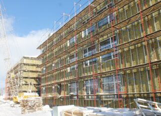 Готовность школы в Бессоновке на 550 мест составляет 50 процентов