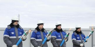 В Лебедевке торжественно открыли газопровод