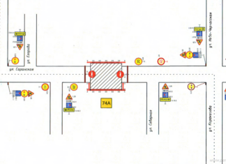 В Пензе участок улицы Саранской закрыли для проезда