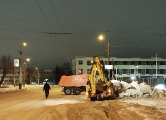 За минувшие сутки с улиц Пензы вывезли больше 6000 кубометров снега