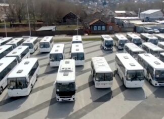 В районы Пензенской области передали 79 новых автобусов